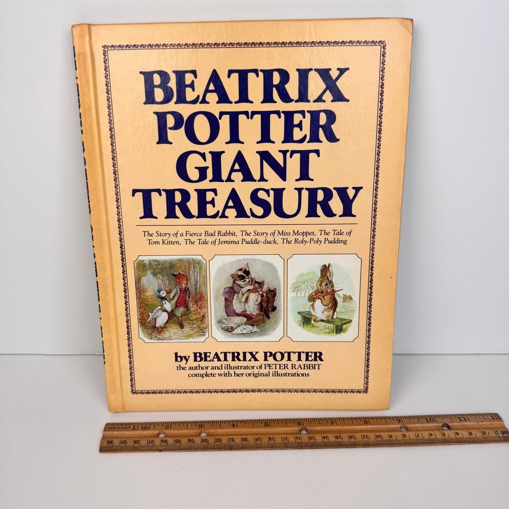Vtg 1984 Hardcover Beatrix Potter Giant Treasury‎ Multi Story Child Book Nursery